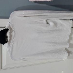 White vintage mock neck